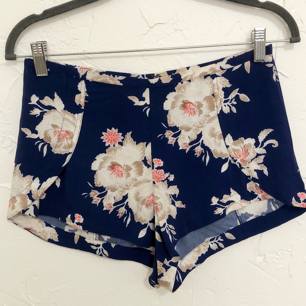 Floral Print Fabric Shorts